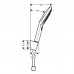 Hansgrohe Raindance Select E 120 Port Ручной душ, с держателем, цвет: хром. 26720000
