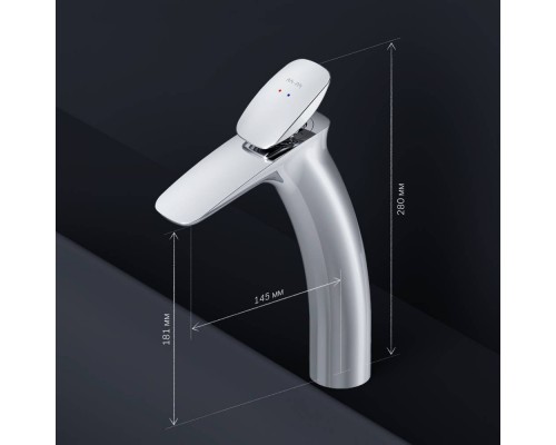 F70A92200 Смеситель для раковины, высокий, с донным клапаном F70A92200 Смеситель для раковины, высокий, с донным клапаном