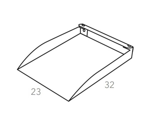 ADJ Лоток для бумаг, 32x23 см., цвет: эвкалипт/небесный. 103.60/50