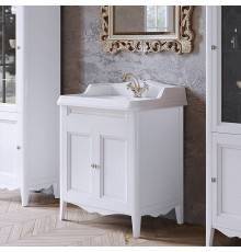 TW Veronica Nuovo комплект мебели с 2-мя дверцами, с доводчиками Blum, ручки: бронза, 73см, напольный, цвет: белый. VER2073-B+AR834bi*1 комплект