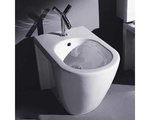 Duravit Starck 2 Биде напольное 57х37см, с 1 отв под смеситель, с креплением, цвет: белый. 2255100000