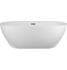 Акриловая ванна Ceruttispa D'lseo 150x75 см, отдельностоящая, белая, овальная, с каркасом, со сливом-переливом