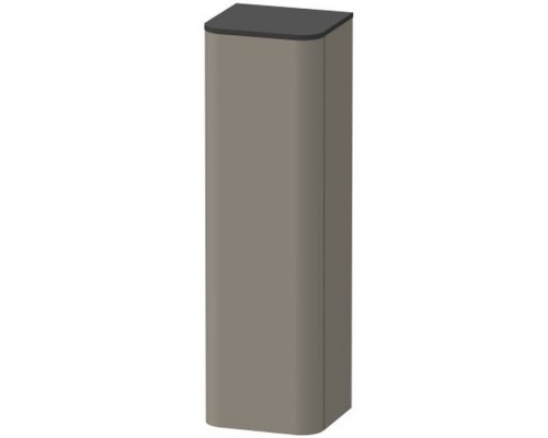 Duravit Happy D.2 Plus Пенал подвесной 133.6x40x36см 1 дверь, 3 стекл. полки, DX, цвет: stone grey satin matt. HP030008080,  HP1261R9292