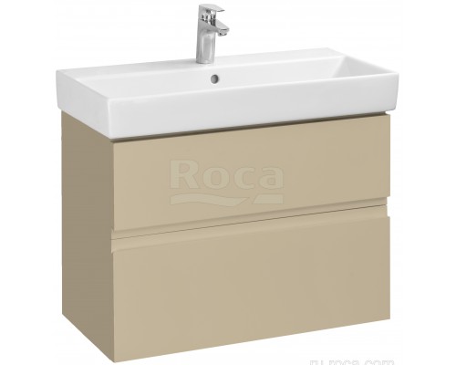 Roca A857640515 Oleta Тумба под умывальник подвесная, 2 ящика, 760х548х374 мм, Капучино матовый A857640515