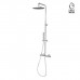Newform XT Душевая стойка с термо смес., верхний душ 25см, ручной душ, шланг 150 см, цвет: хром. 61165.21.018
