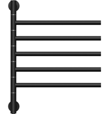 Полотенцесушитель электрический Bauedge Nimb Turning AF0031 50x62,2 черный матовый