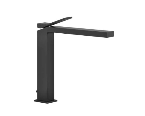 Gessi Rettangolo K Смеситель для раковины на 1 отверстие, с донным клапаном, излив 213мм, цвет: black XL. 53003#299