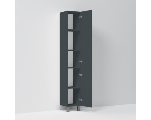 M90CSR0306GM Шкаф-пенал напольный, правый, 30 см, графит матовый M90CSR0306GM Шкаф-пенал напольный, правый, 30 см, графит матовый