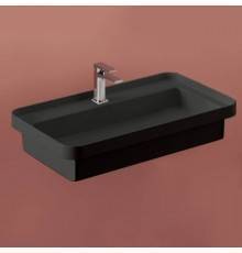 Artceram Fuori Scala Раковина 80х45 см, с 1 отв., встраиваемая, без перелива, цвет: черный матовый. TFL035 17 00 *1
