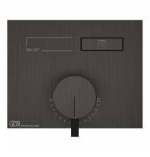 Gessi Hi-Fi Смеситель для душа, с включением 1 источника, внешняя часть, цвет: Black Metal Brushed PVD. 63061#707