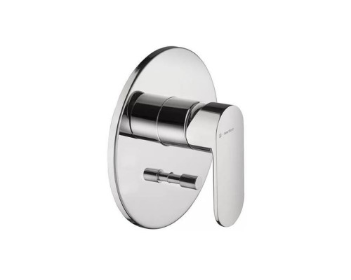 Kerama Marazzi Piano Смеситель для душа, встраиваемый, с переключателем на 2 источника, внешняя и внутренняя части, цвет: хром. 69370KM.21.018 Kerama Marazzi Piano Смеситель для душа, встраиваемый, с переключателем на 2 источника, внешняя и внутренняя части, цвет: хром. 69370KM.21.018