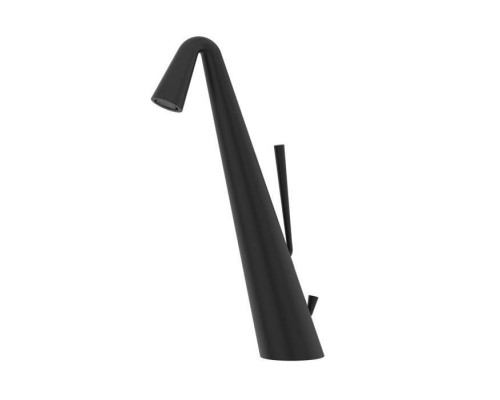 Gessi Cono Смеситель для раковины высокий с донным клапаном на 1 1/4rdquo;, соединительные шланги на 3/8, цвет: Black XL. 45004#299
