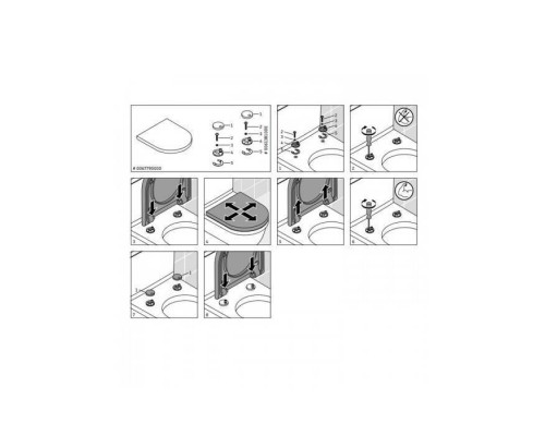 Duravit Duraplus Сиденье для унитаза, без автоматического опускания петли, цвет: белый. 0066300000