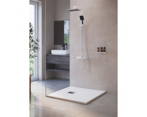 Душевой поддон квадратный RGW ST-W Белый  800x800