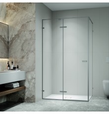 Душевой уголок с распашной дверью на петлях - RGW SV-040Gr 1000x900