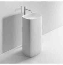 NOORTH milldue edition TUBE Раковина 48х38xh87 напольная из Cristalplant ,слив в стену, без отв. для смес, без перелива, цвет: белый матовый. 4933*0 Bianco Opaco
