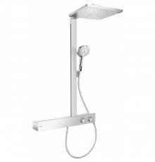 Hansgrohe Raindance E 300 1j. Душевая стойка с термостатом, ручным и верхним душем 30х30см., цвет: хром. 27363000