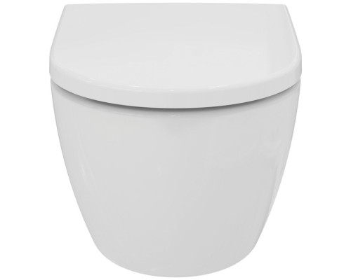 Ideal Standard Ellisse Унитаз подвесной, безободковый, с сиденьем, цвет: белый. T569201 Ideal Standard Ellisse Унитаз подвесной, безободковый, с сиденьем, цвет: белый. T569201