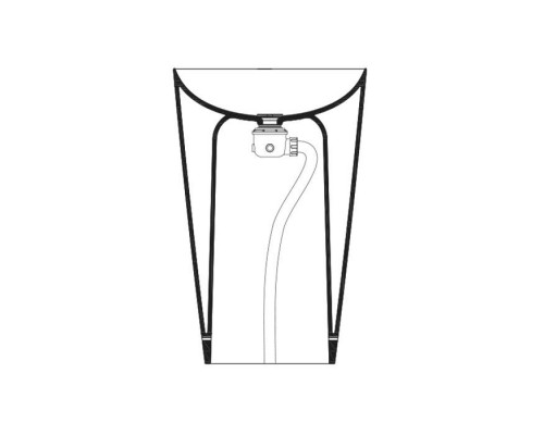 Catalano Сифон для отдельностоящей раковины, слив в пол, цвет: хром. 0454510061