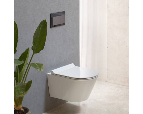 Catalano Zero Унитаз подвесной 55х35см, безободковый, цвет белый глянцевый. 0111550001,  9056060000