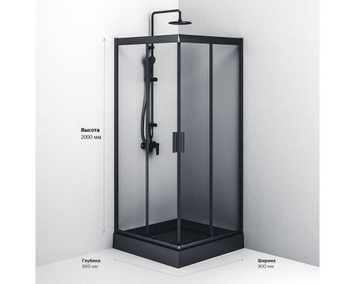 W90G-403-090BT Душевое ограждение 90x90, без поддона
