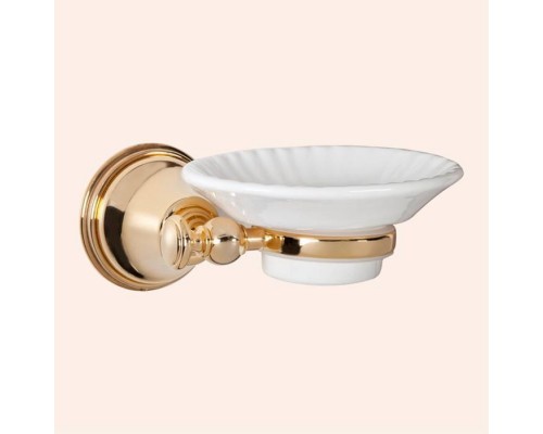 TW Harmony 106, подвесная мыльница, керамическая белая, цвет: золото. TWHA106oro TW Harmony 106, подвесная мыльница, керамическая белая, цвет: золото. TWHA106oro