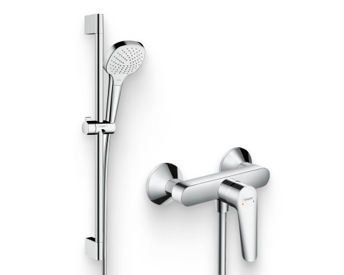 Душевой комплект Смеситель для душа Hansgrohe Logis E 71602000 + Гарнитур Croma Select E Vario 26582400