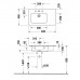 Duravit ME by Starck Раковина 83x49 см, 1 отв., цвет: белый. 2345830000