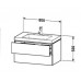 DURAVIT L-Cube комплект мебели, Тумба C-bonded, раковина  с фронтом, 50см, подвесной, цвет: Американский орех. LC6927O1313