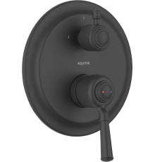 Смеситель для ванны с душем AQUATEK Классик AQ1546MB С ВНУТРЕННЕЙ ЧАСТЬЮ, матовый черный