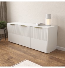 Комод DIWO Краснодар 150x60x43 см, белый, ручка золото