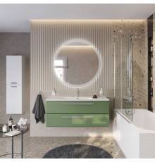 Мебель для ванной комнаты Cezares Eco Cer-N 120, фисташковый софт, раковина Duet 120, ручки серые
