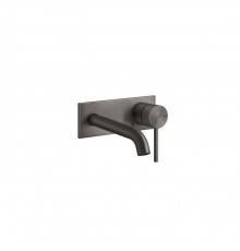 Gessi 316 Встраиваемый смеситель с изливом 147мм, внешняя часть, цвет: brushed black metal pvd. 54088#707