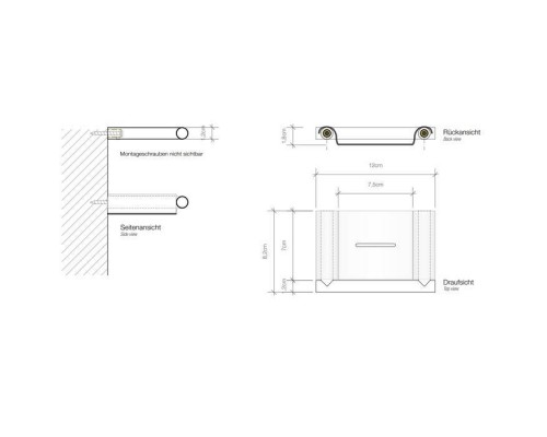 Decor Walther Mikado WSS Мыльница подвесная, цвет: сталь матовая. 0521676