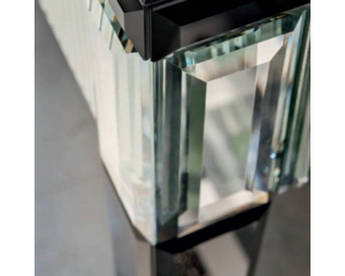 Oasis Rialto Комплект мебели напольный, №2, L98xP51x H:200см, цвет: black glass/хром. Oasis Rialto Комплект мебели напольный, №2, L98xP51x H:200см, цвет: black glass/хром.