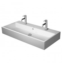 Duravit Vero Air Раковина подвесная, 100х47см, с 2 отв., с переливом, шлифованная, цвет: белый. 2350100024