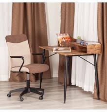 Компьютерное кресло TetChair Fly флок коричневый 6, бежевый 7