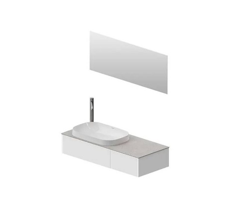 Kerama Marazzi Magica Тумба подвесная, 115.4х48.5х22см., 2 ящика, цвет: утренний серый матовый. MA.120.2\MGR.M