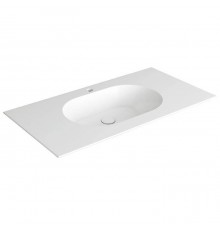 SIMAS WAVE Раковина на столешницу 100x50xh14.5 см, с 1 отв., цвет: белый матовый. WA100 bi matt*1