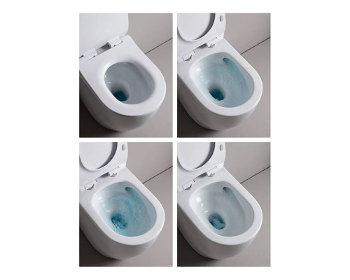 Artceram File 2.0 Унитаз подвесной 36х52см, безободковый, турбо смыв the.reel, saniglaze, цвет: черный матовый. FLV006 17 00