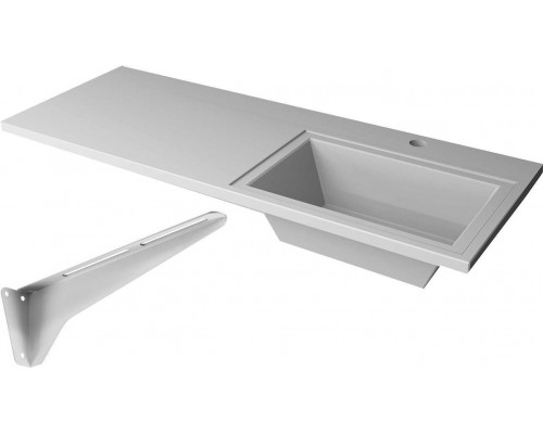 Раковина над стиральной машиной Stella Polar Мадлен R, 120 с кронштейном, белая