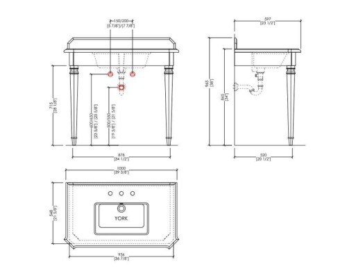 DevonDevon Epoque Декоративная структура 100х59.7см, с раковиной на 3 отв., напольный, цвет: хром/белый мрамор. DEEPOQUEMCACR DevonDevon Epoque Декоративная структура 100х59.7см, с раковиной на 3 отв., напольный, цвет: хром/белый мрамор. DEEPOQUEMCACR