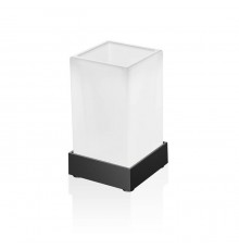 Decor Walther Corner SMG Стакан настольный, стекло сатинированное, цвет: черный матовый. 0562560