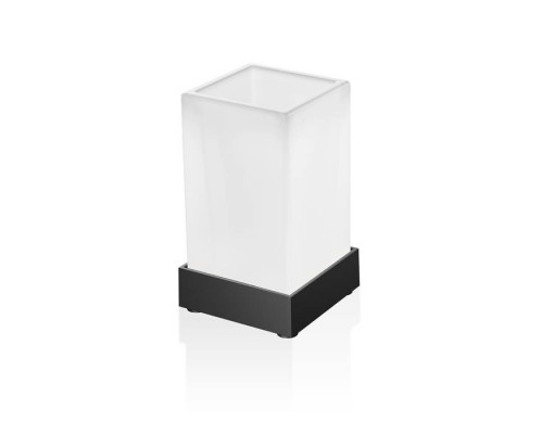 Decor Walther Corner SMG Стакан настольный, стекло сатинированное, цвет: черный матовый. 0562560