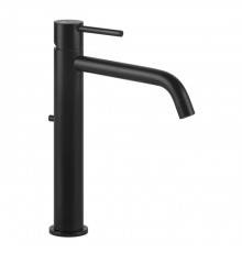 Gessi Emporio Via tortona Смеситель для раковины, на 1 отв, высокий с длинным изливом, с донным клапаном, цвет: Black XL. 18605#299