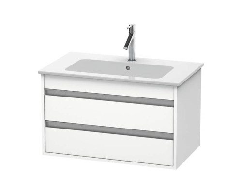Duravit Ketho Тумба подвесная, 80x47.5х48см., с раковиной, с 2 выдв.ящиками, цвет: белый матовый. 2336830000,  KT642901818