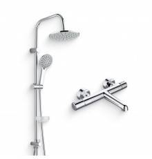Душевой комплект Смеситель Agger Slim Slim A2210000 + Стойка Breeze A0193500 хром