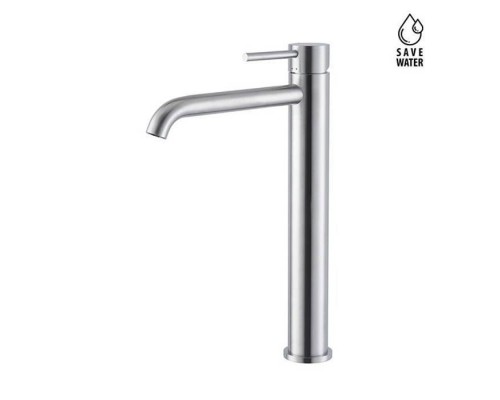 Newform X-STEEL 316 Смеситель для раковины на 1 отв., высокий, без донного клапана, излив 19см., цвет: INOX. 69615X.50.050 Newform X-STEEL 316 Смеситель для раковины на 1 отв., высокий, без донного клапана, излив 19см., цвет: INOX. 69615X.50.050