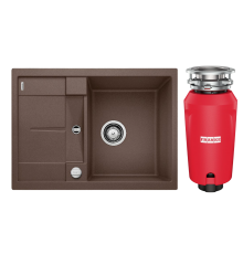 Комплект Мойка Blanco Metra 45S Compact 519581 кофе + Измельчитель Franke