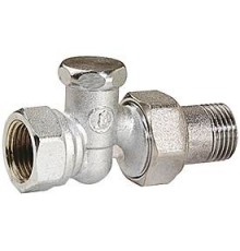 Клапан, Giacomini, R17D2, отсекающий, прямой, 3/4, 3/4, ВН, латунь, хромированный